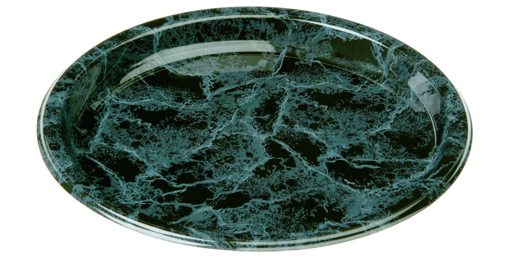 Plat à usage marbré  PET Ø260mm