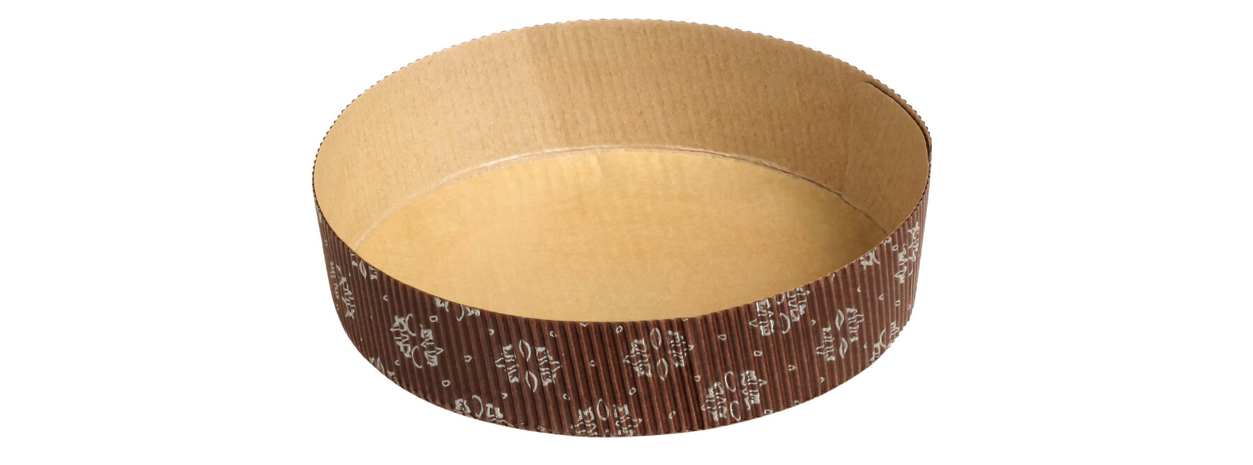 Moules à panettone 353ml brun/or, Ø120x30mm