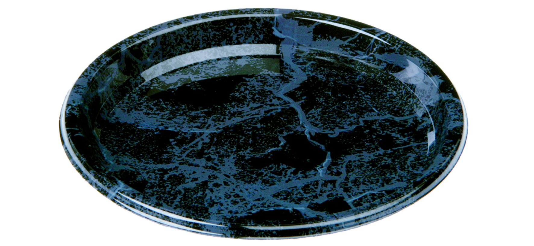 Plat à usage marbré  PET Ø300mm, W 812