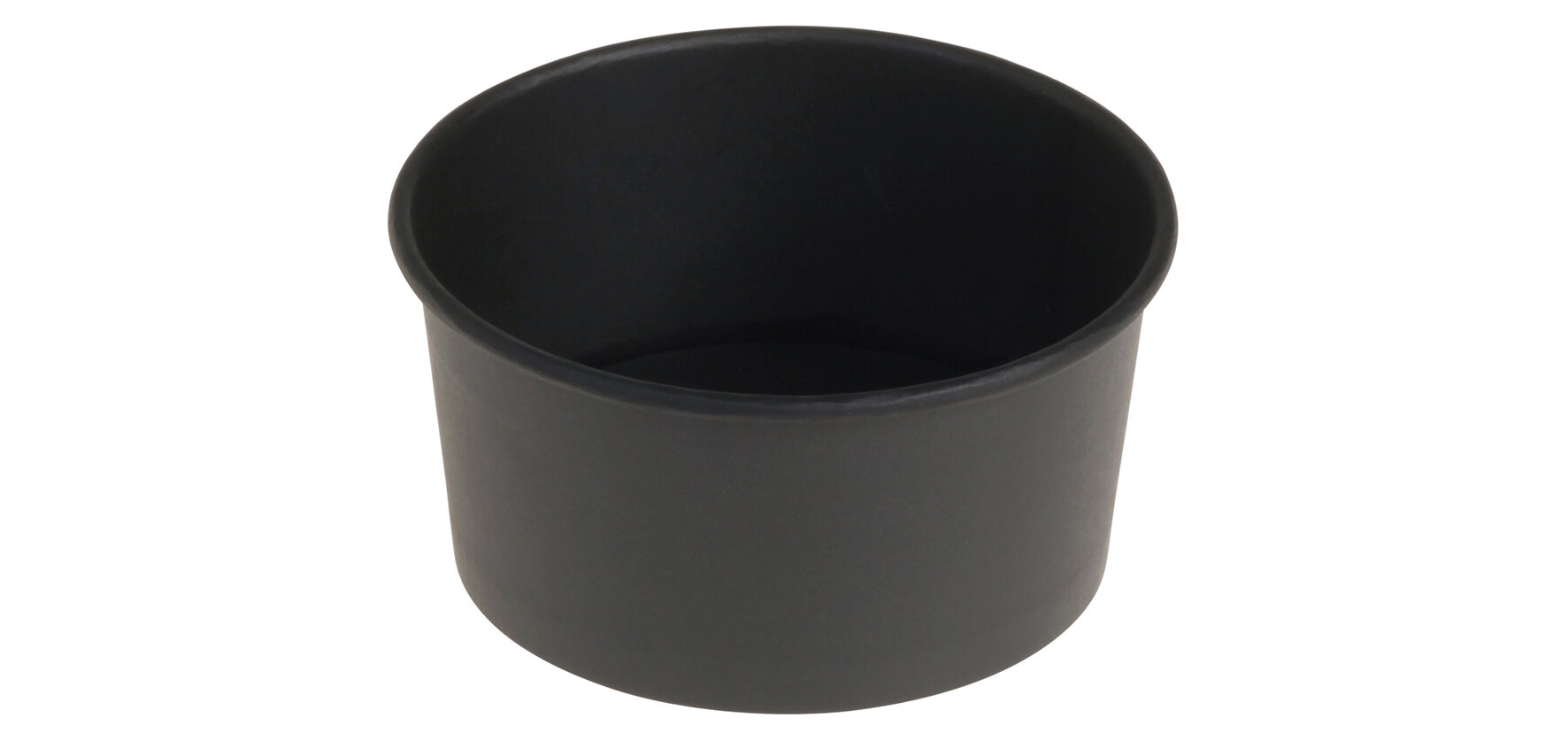 Barquette carton/PE 445ml noire, Ø120x60mm