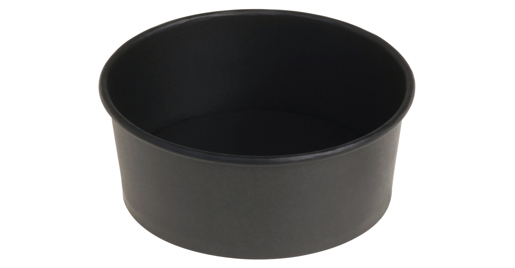 Barquette carton/PE 690ml noire, Ø150x60mm