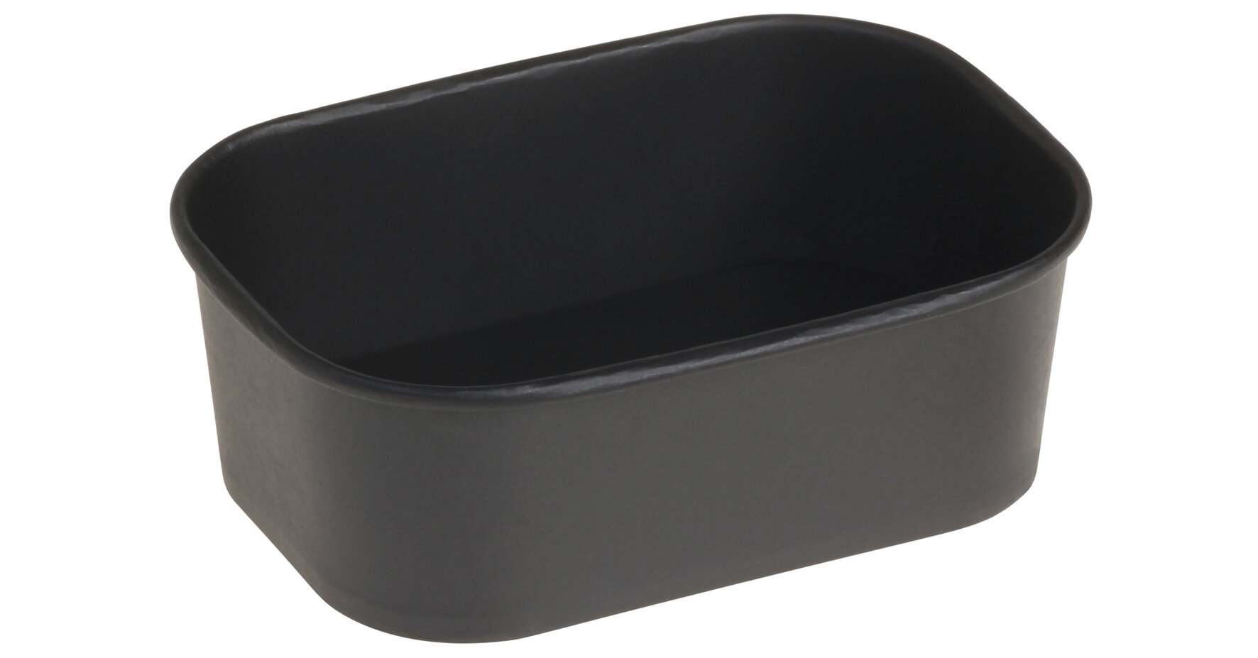 Barquette carton/PE 750ml noire, 173x120x57mm