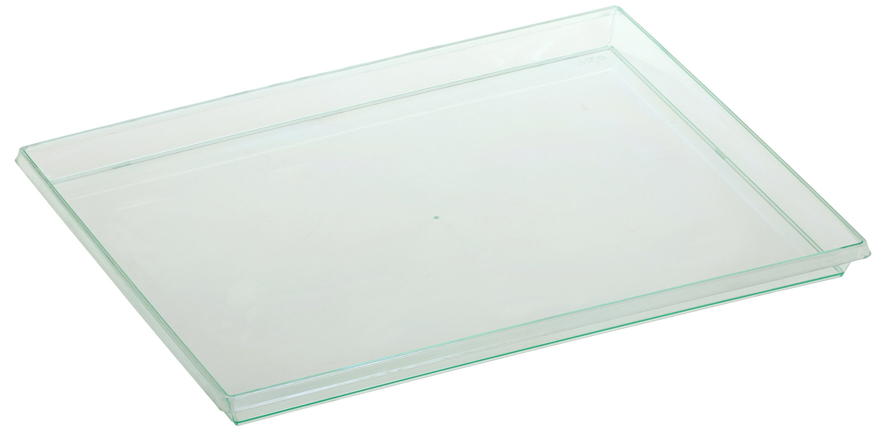 Plateau Quartz PS vert transp. 355 x 275 x 25mm