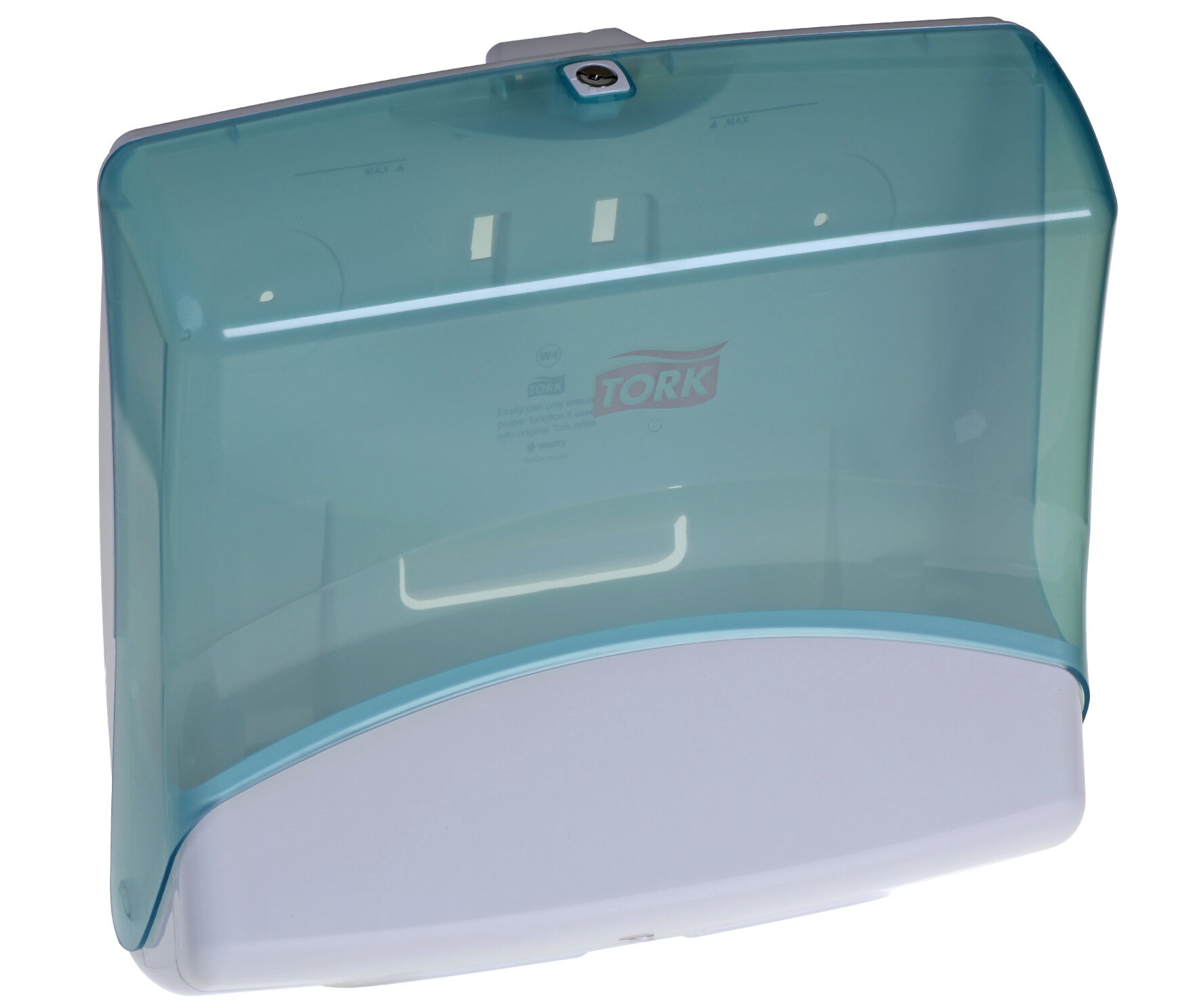 Distributeur Tork plastique, blanc, turquoise