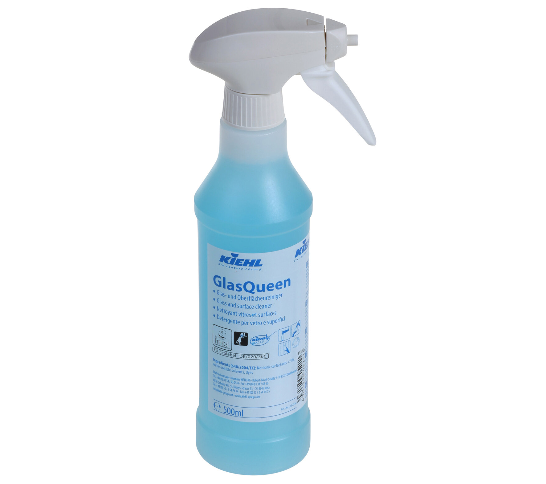 Nettoyant vitres GlassQueen prêt à l'emploi, pH 9.5, 6x500ml