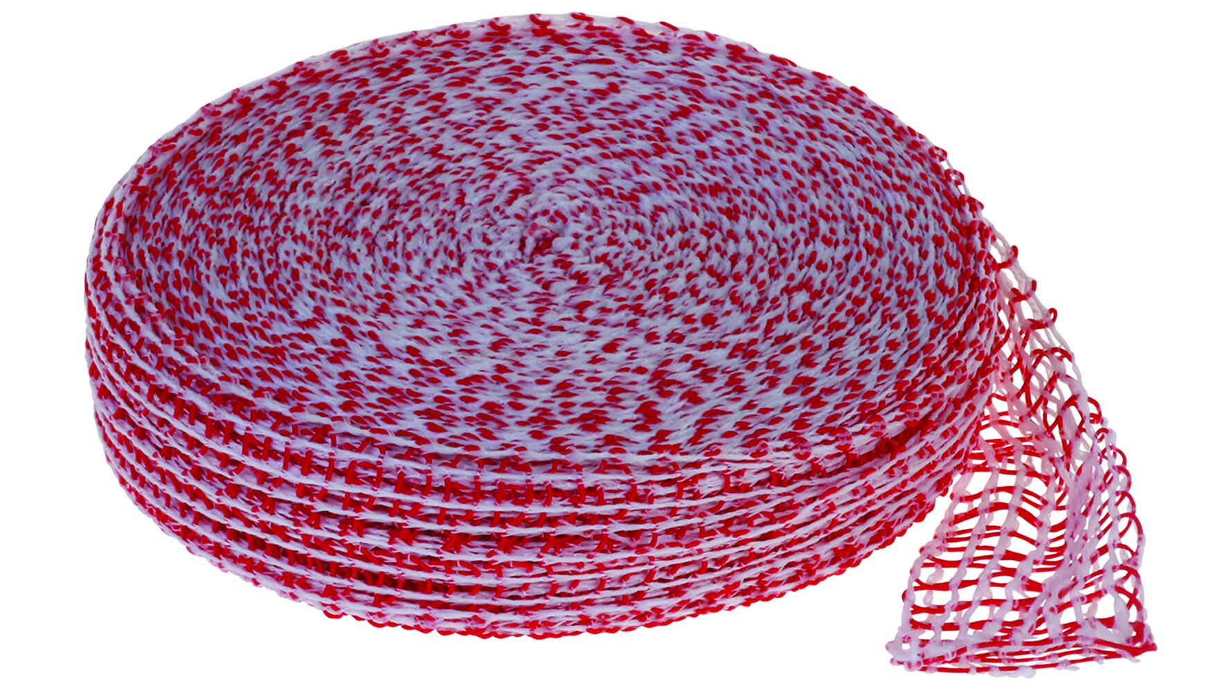 Filet à viande rouge/blanc Tube-Ø 125mm, 10 loops, 50m