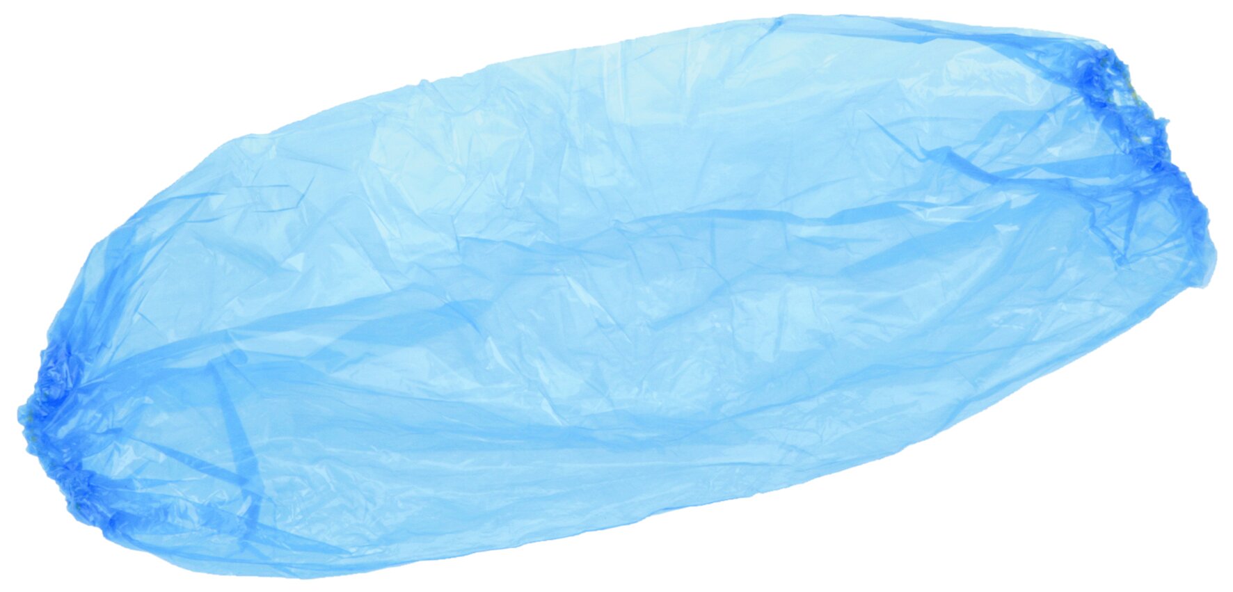 Protège-manche en PE bleu avec élastique