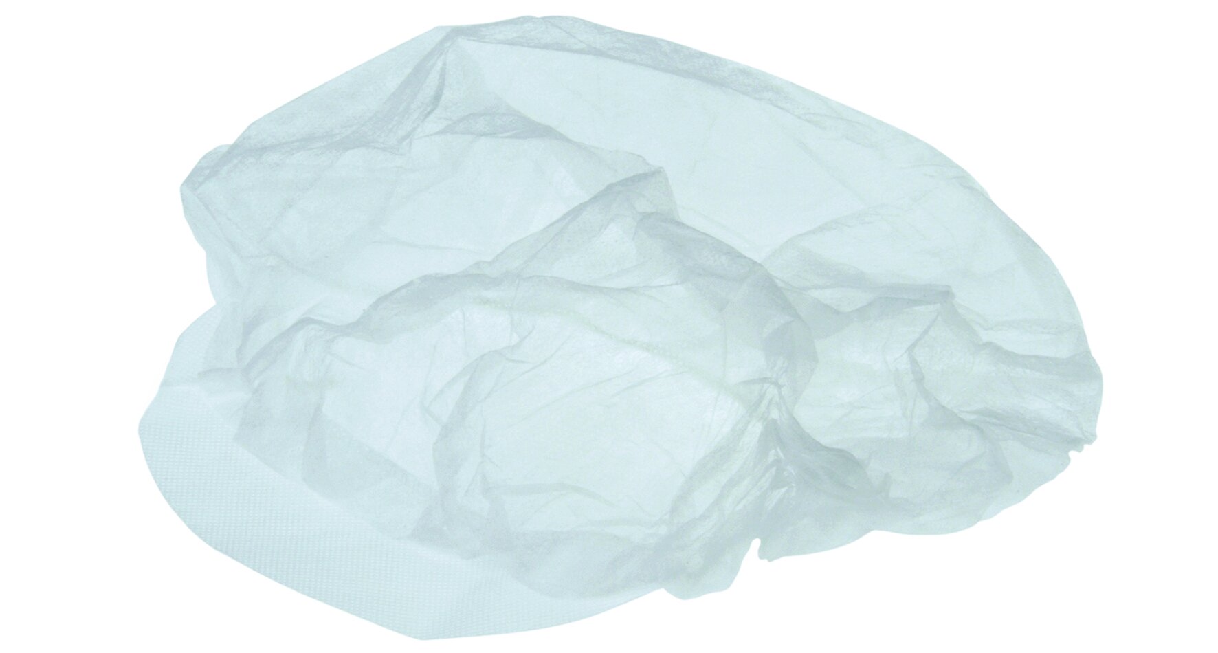 Casquette à visière non-tissé blanc