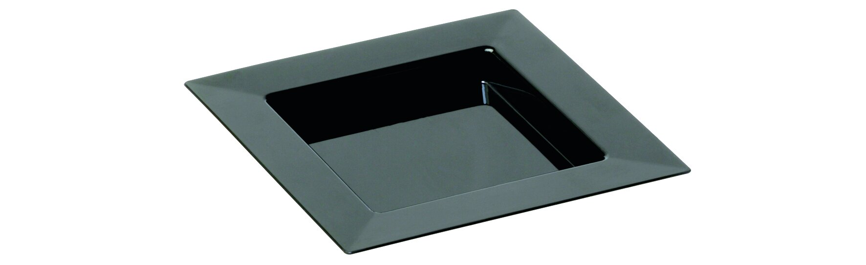 Diamant assiette noire 112x112mm