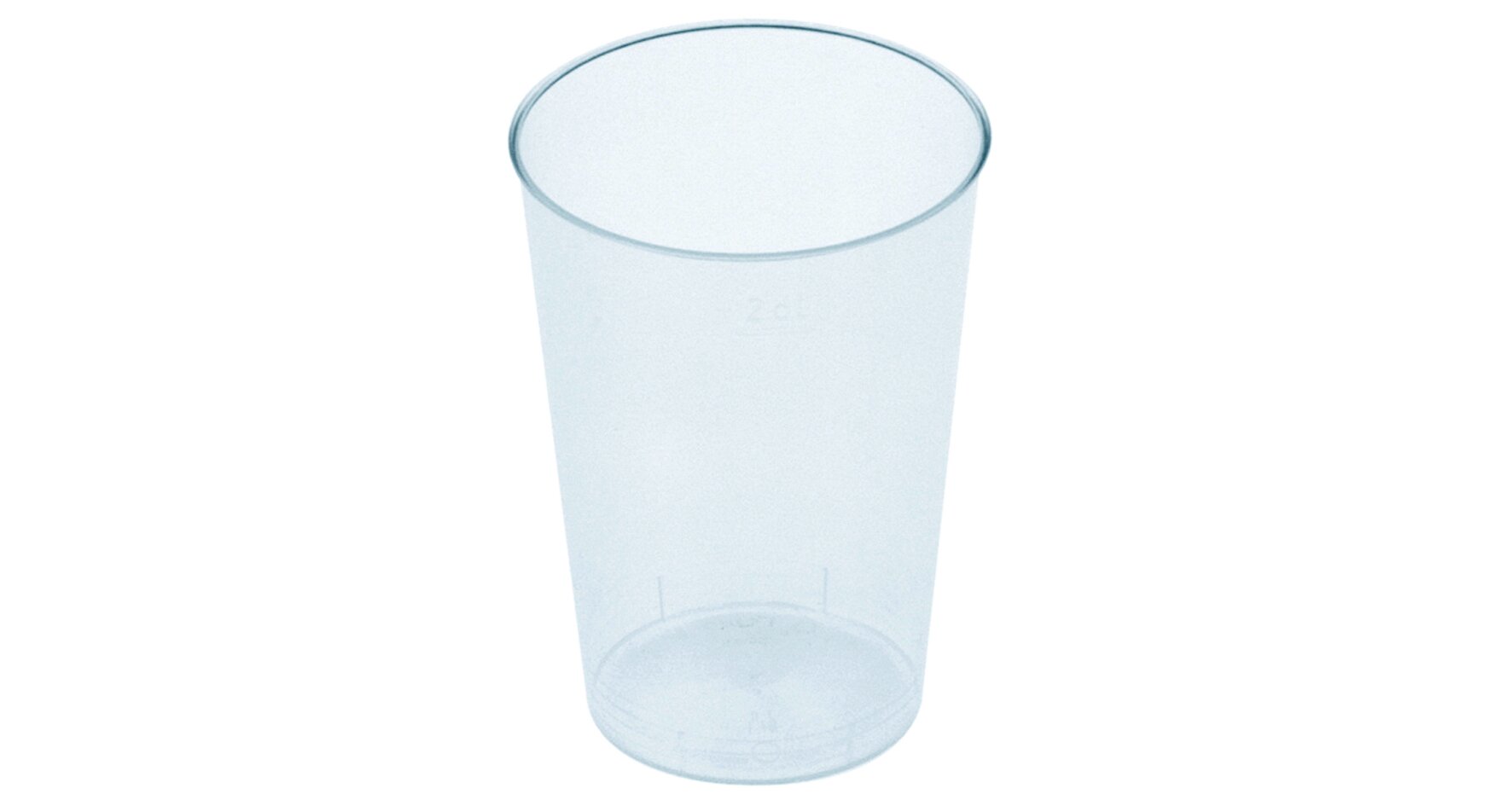 Gobelet PP 2dl transparent Ø70x95mm