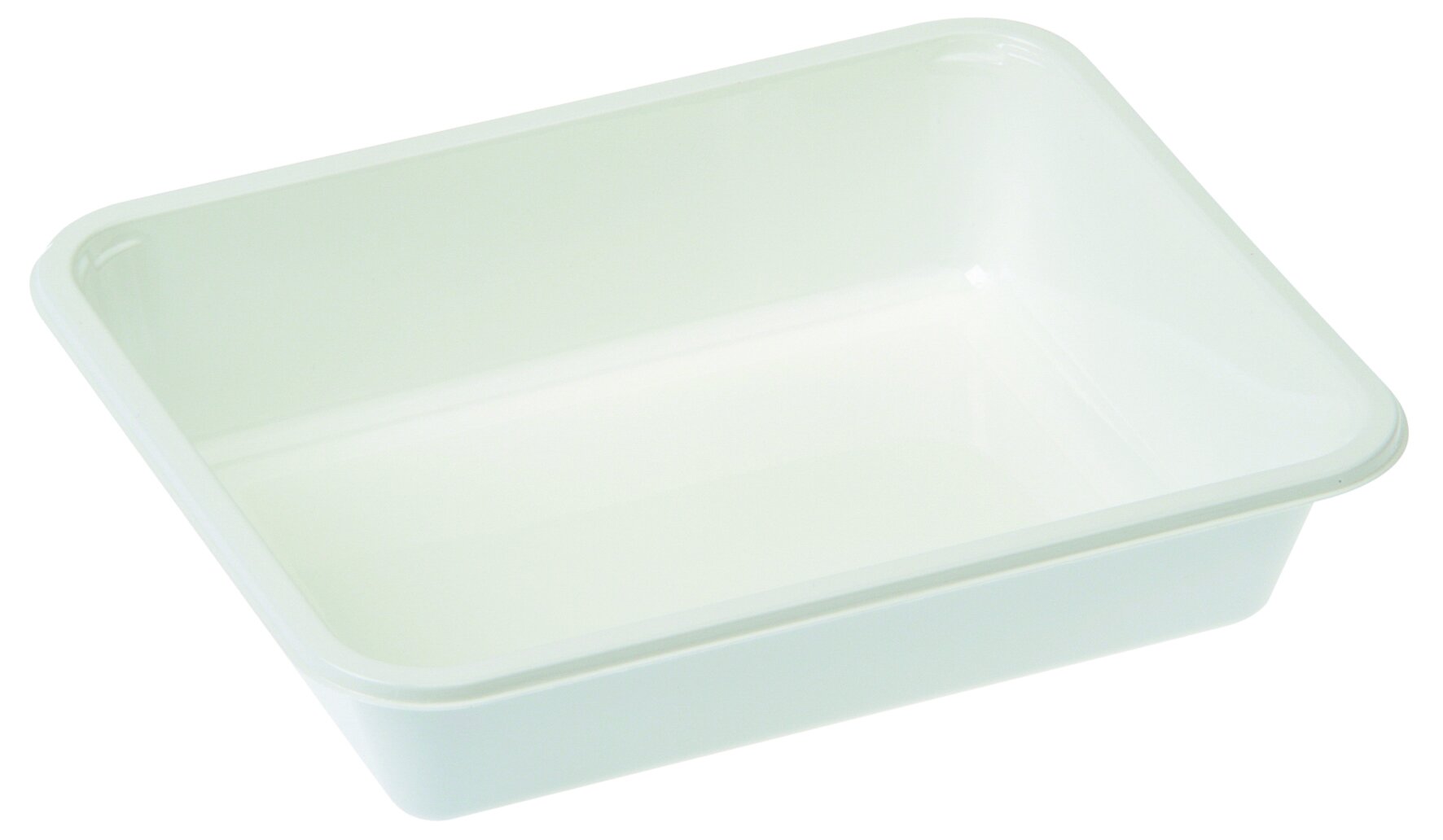 Barquette menu rCPET 1415ml blanc. 178x227x50mm, 2227-1D