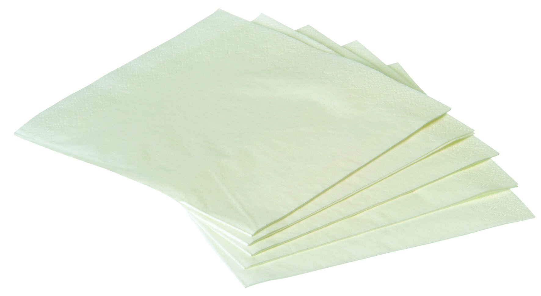 Serviettes cellulose blanche 33x33cm, 1/4 pli, 3 couches