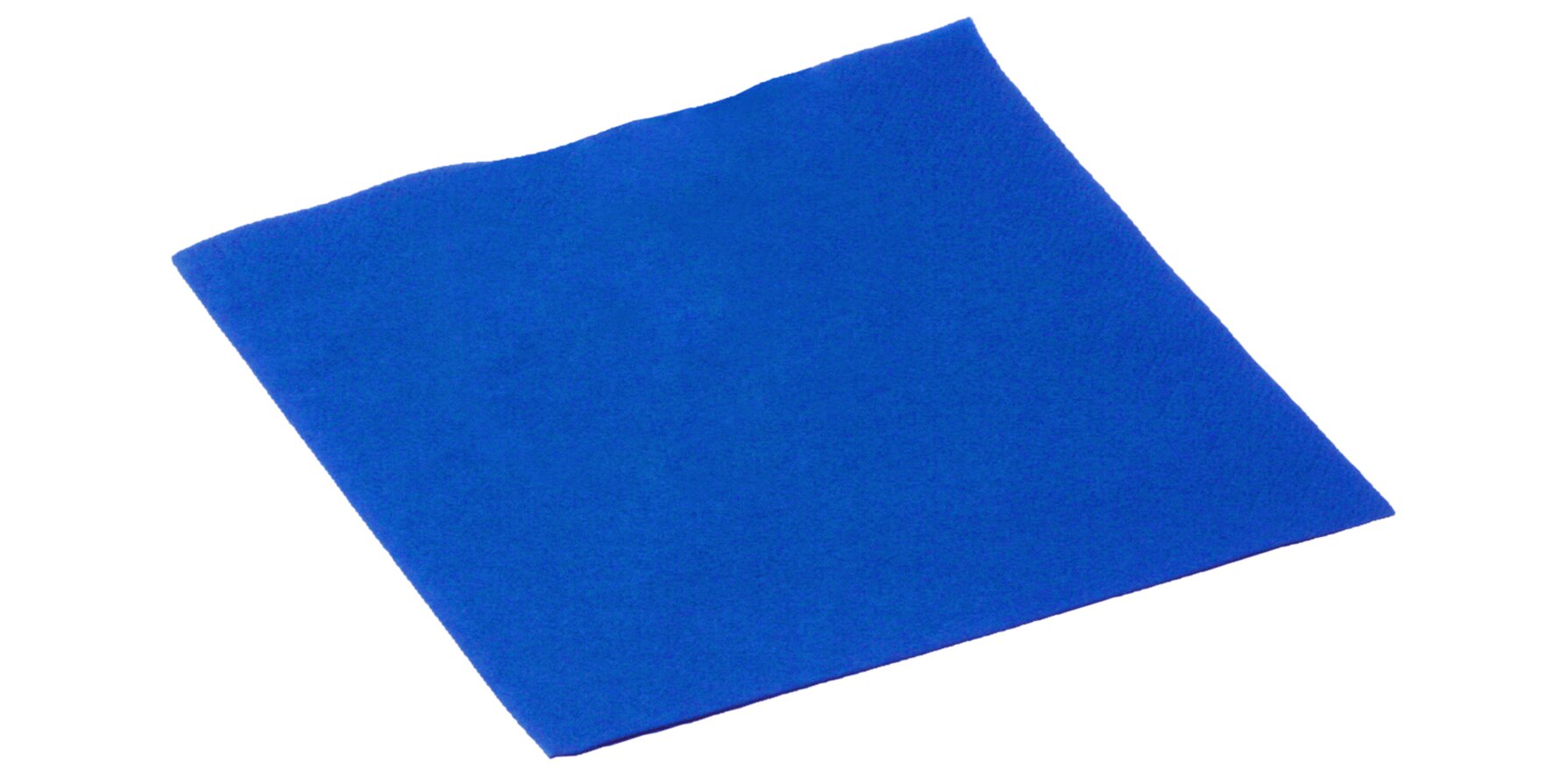 Serviettes cellulose bleu 40x40cm, 1/4 pli, 3 couches
