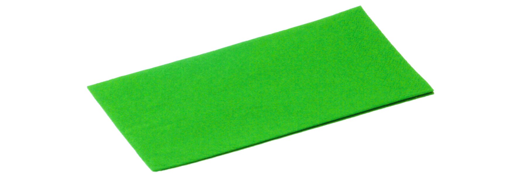 Serviettes cellulose vert 40x40cm, 1/8 pli, 3 couches