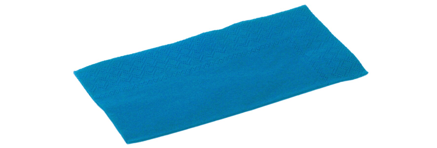 Serviettes cellulose bleu 40x40cm, 1/8 pli, 3 couches