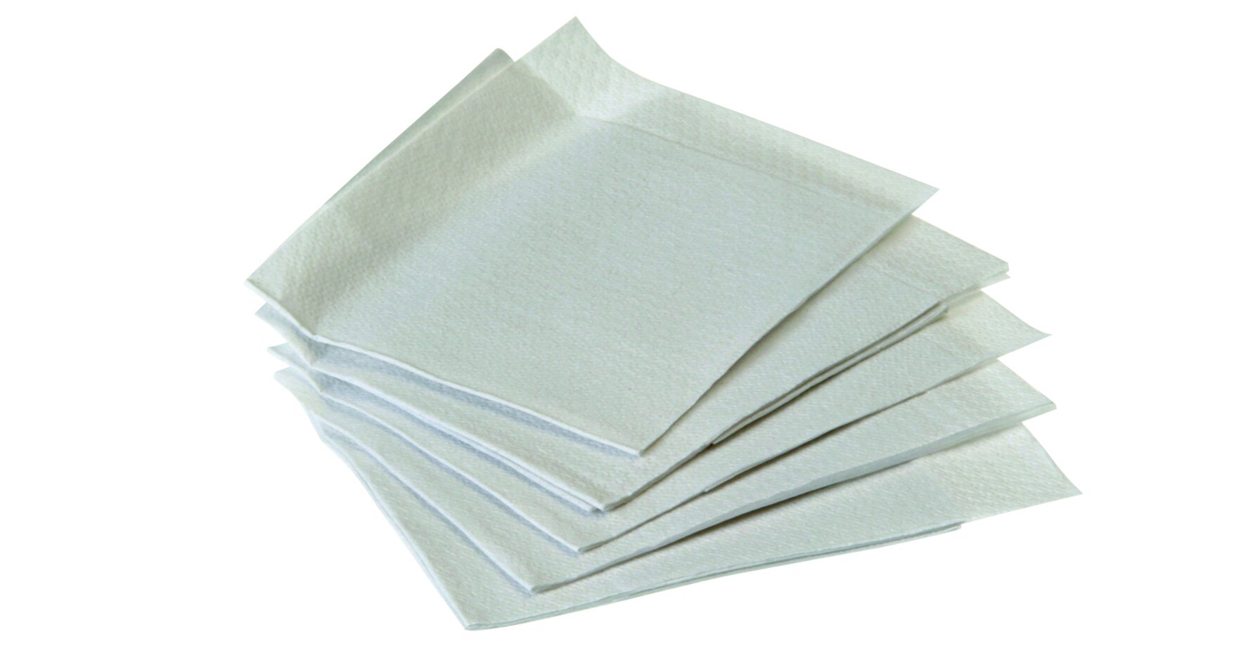 Serviettes dispo blanche 24x29 cm, 1 couche