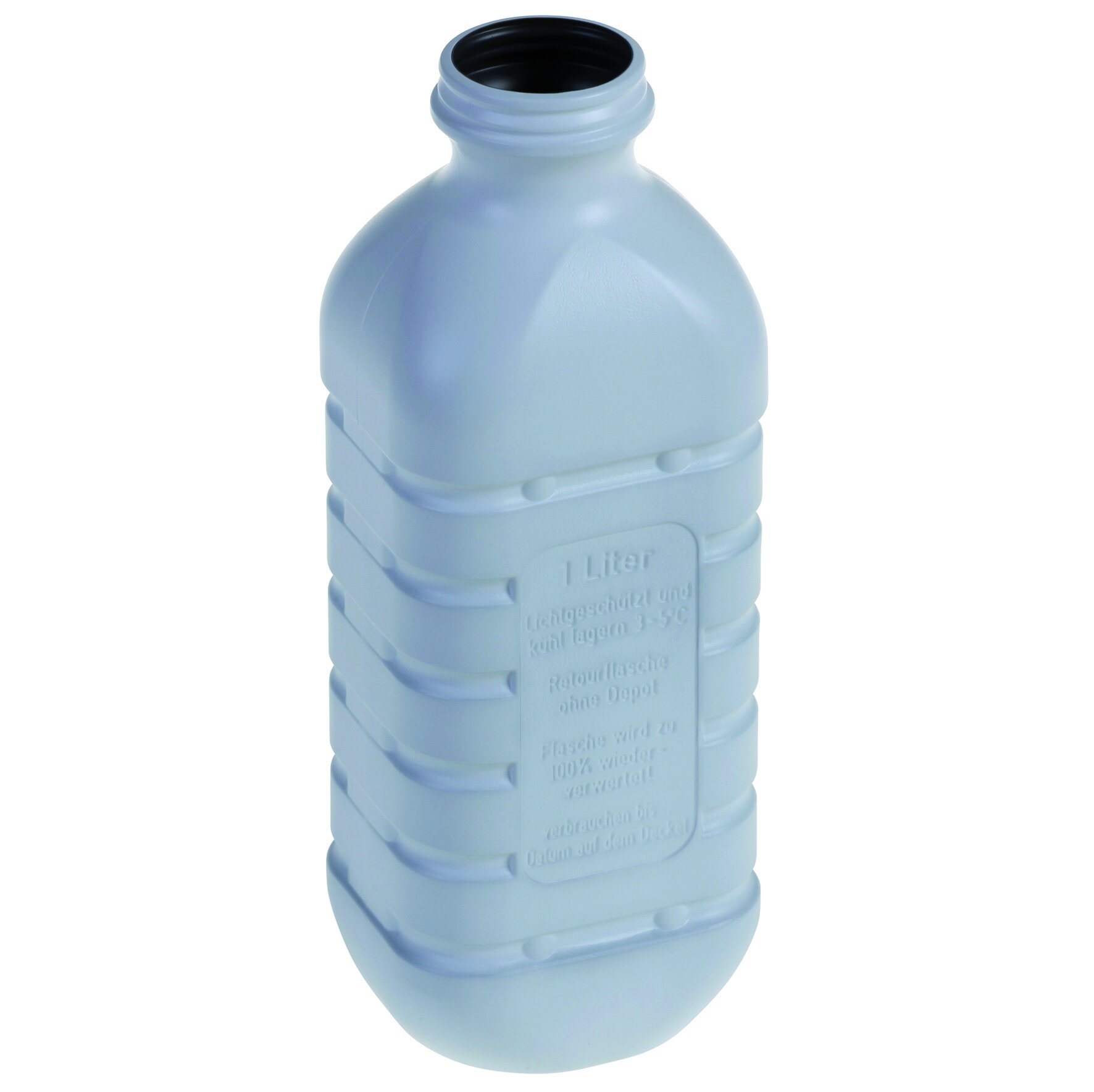 Bouteille de lait HDPE 1000ml blanc Ø44/74x85x227mm