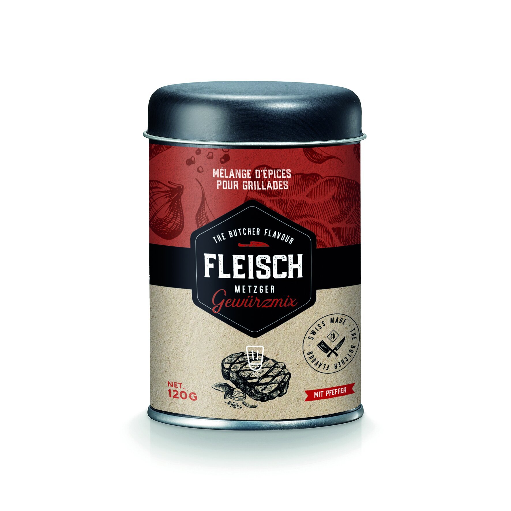 Mélange grillades Carton à 8 pces de 120g