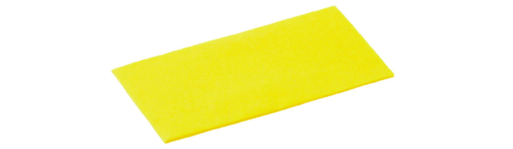 Serviettes cellulose jaune 33x33cm, 1/8 pli, 2 couches
