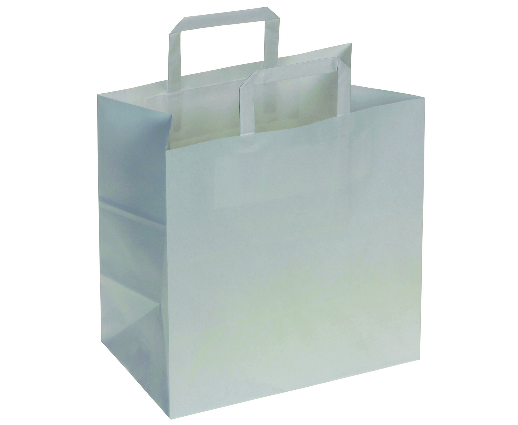 Sac en papier 260x160x270mm Kraft 90 g/m2, blanc