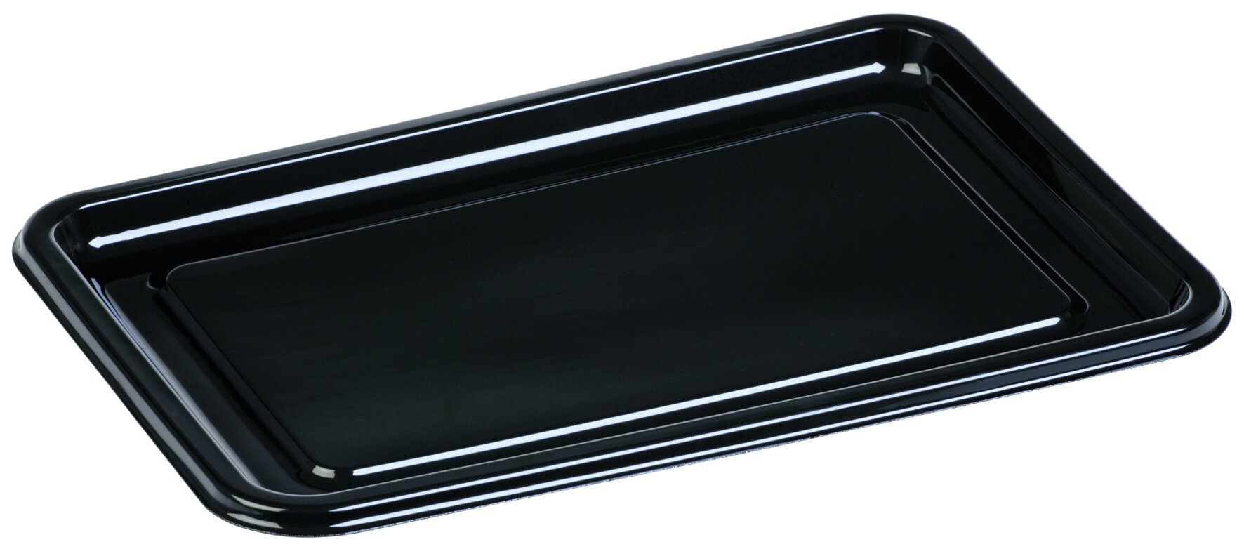 Plat à usage PET noir 304x456mm