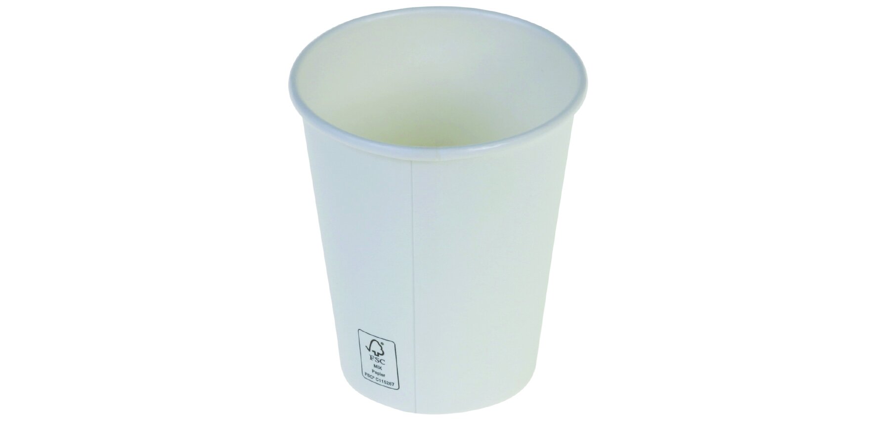 Gobelet à café en carton 1,8dl blanc