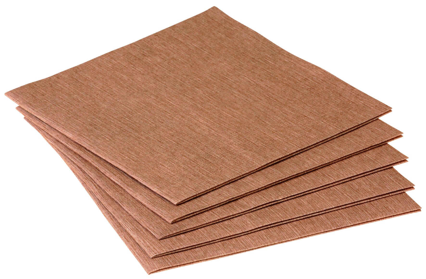 LINCOVER 40 x 40 cm, 1/4 pli noisette uni