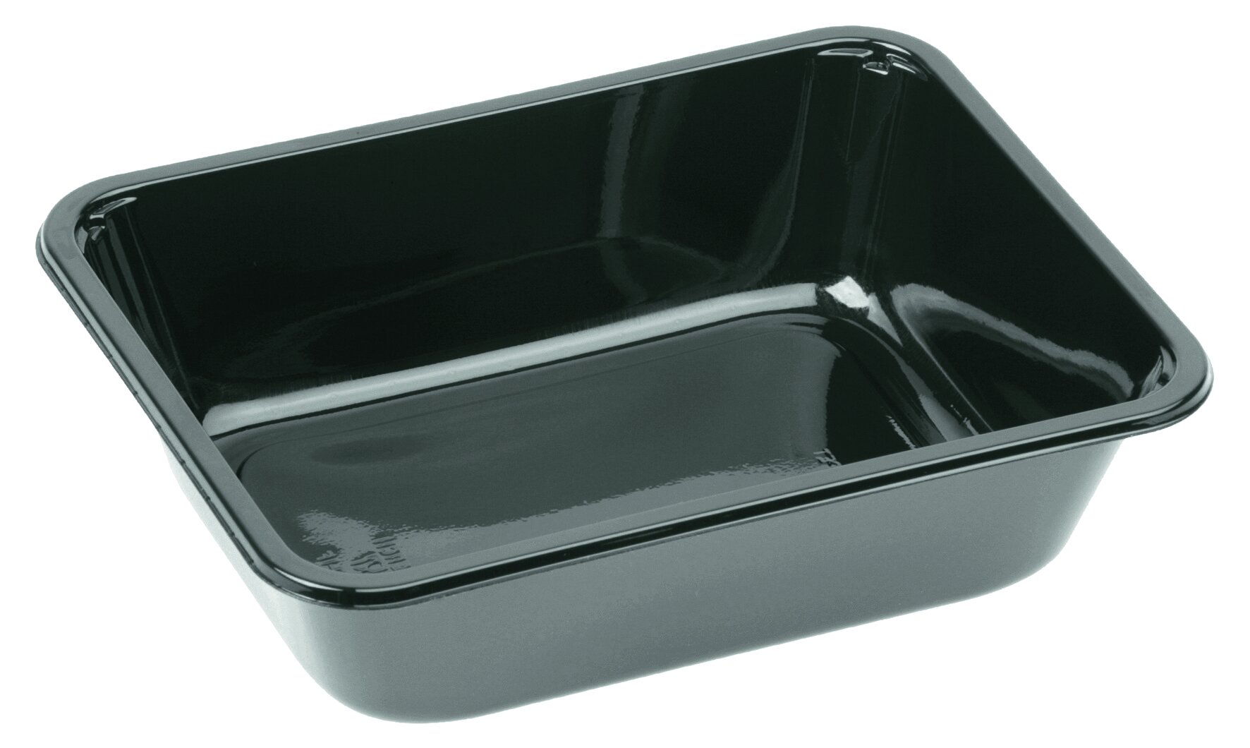 Barquette menu rCPET 890ml noir 178x227x30mm, 2227-1A