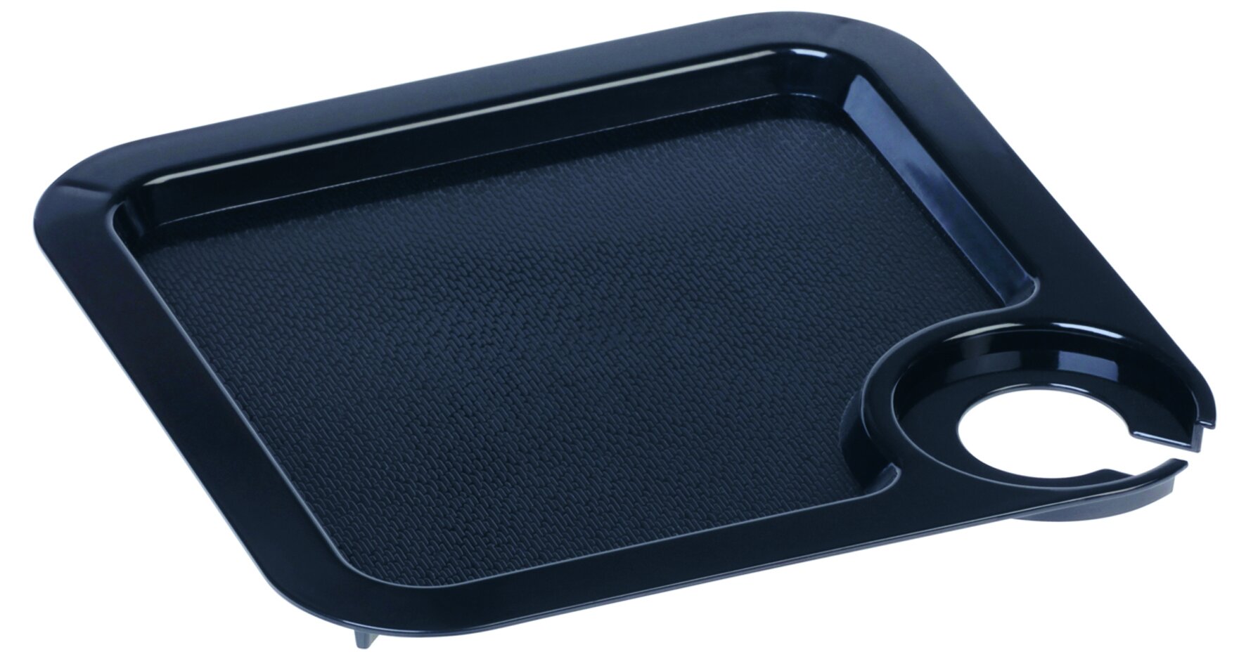 Plateau Cocktail noir 20x20 cm porta verre