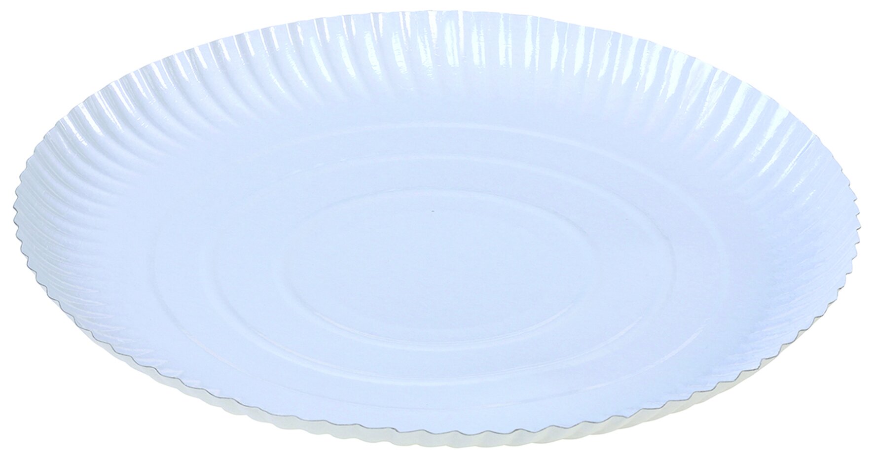 Assiette pizza en carton/PET blanc Ø32cm