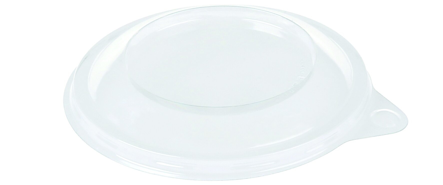 Deckel designline Aton rPET, transparent, Ø 8,9 cm