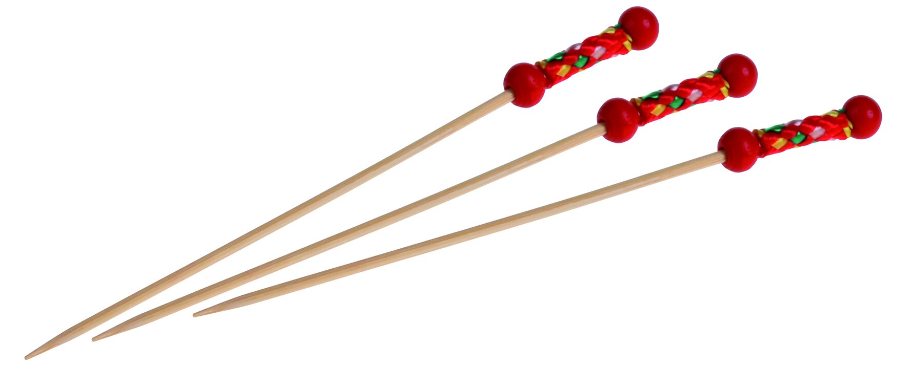 Stick Fuji Bambus, rot, 12 cm