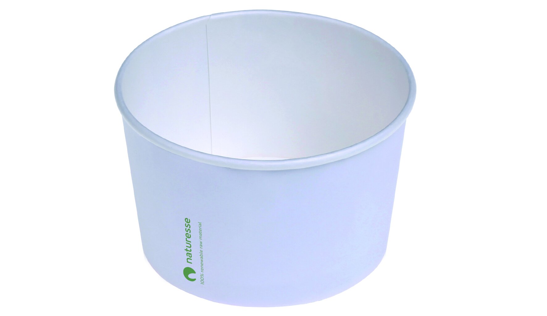 Becher naturesse Karton/PLA, weiß, 380 ml