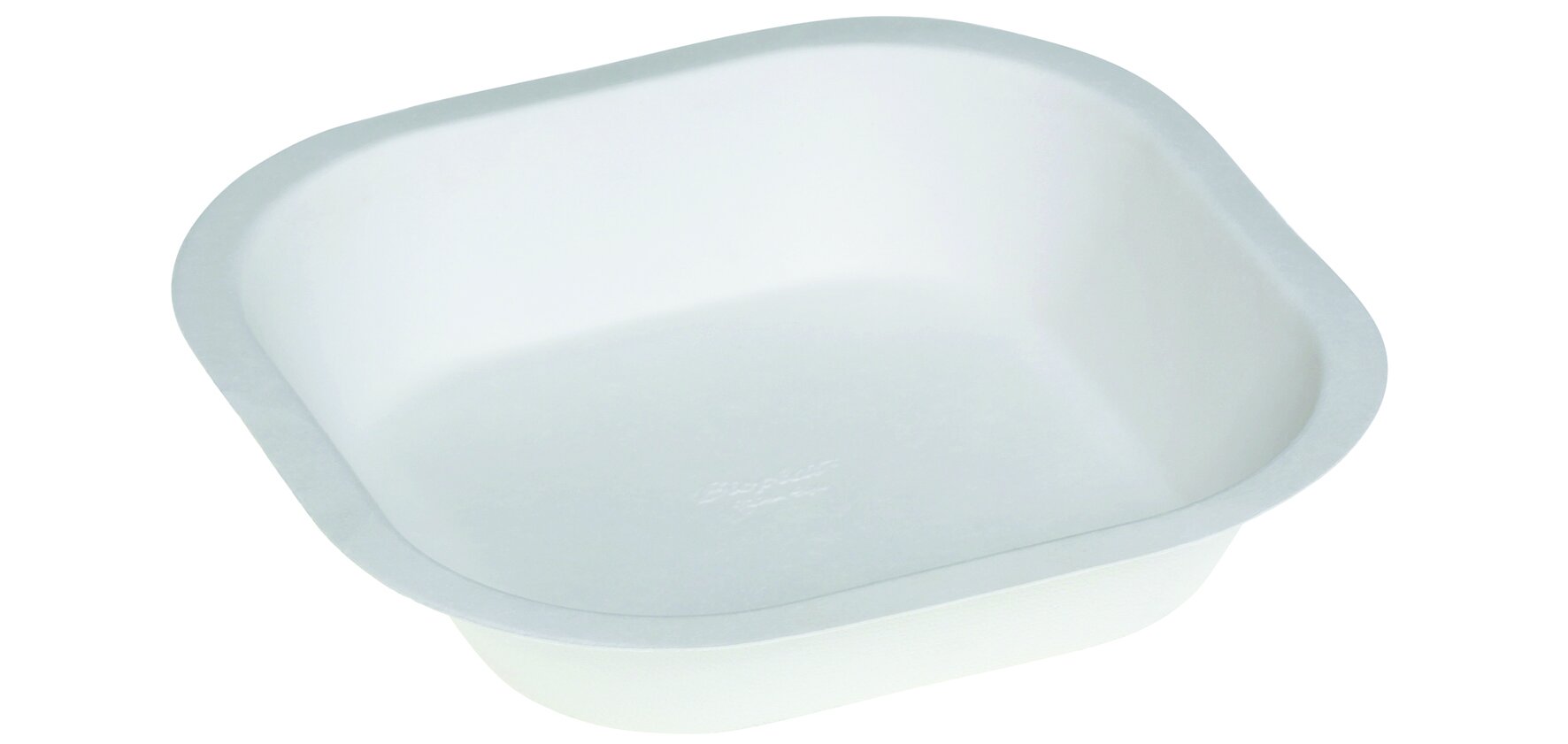 Teller naturesse Zuckerrohr, weiß, 17,8 x 17,8 x 3,5 cm