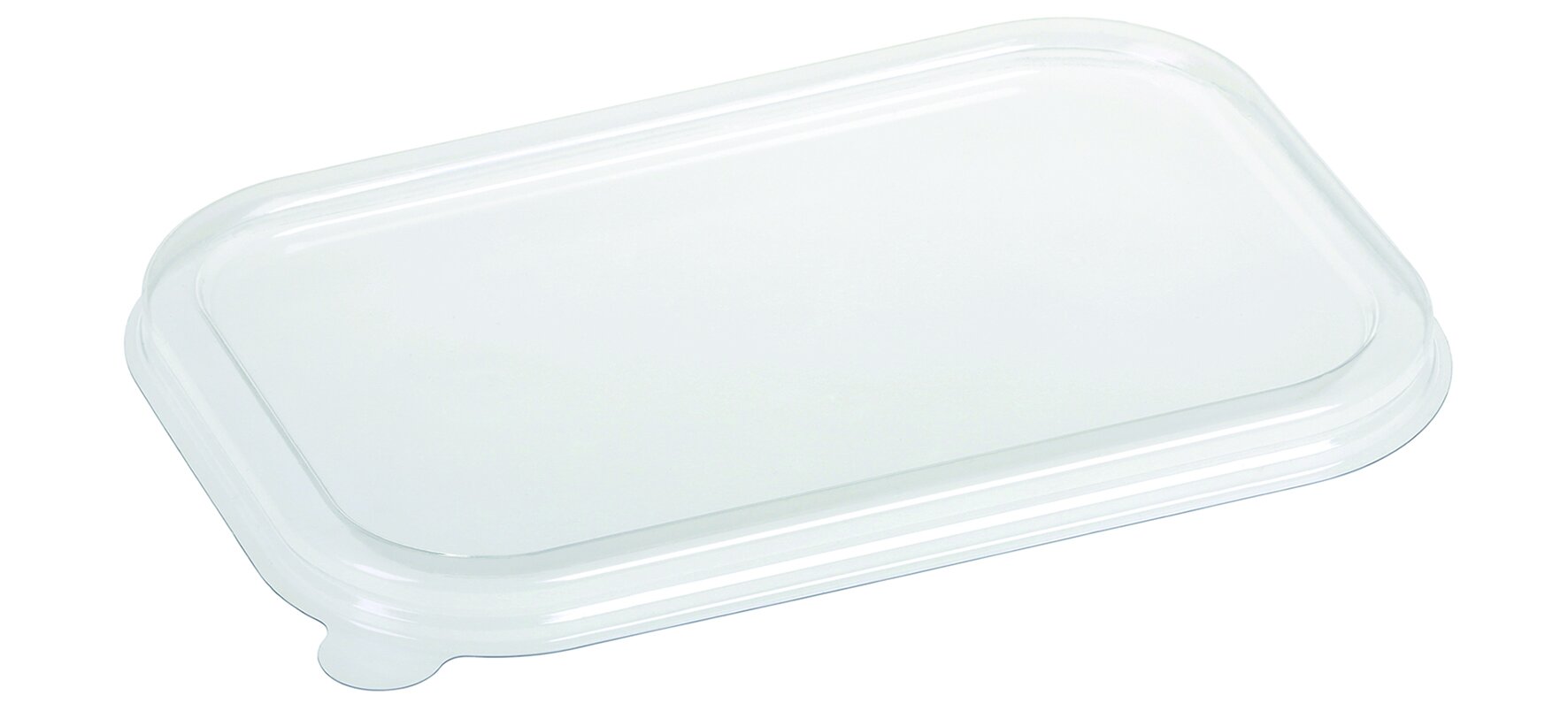 Deckel naturesse PLA, transparent, rechteckig, 22,9 x 15,3 cm