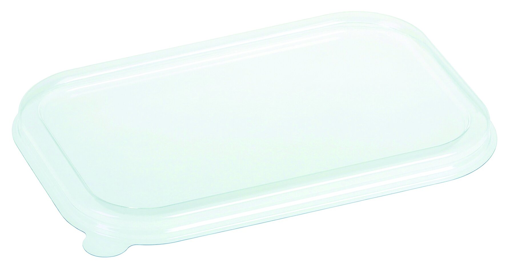 Deckel naturesse PLA, transparent, rechteckig, 20,5 x 13 cm