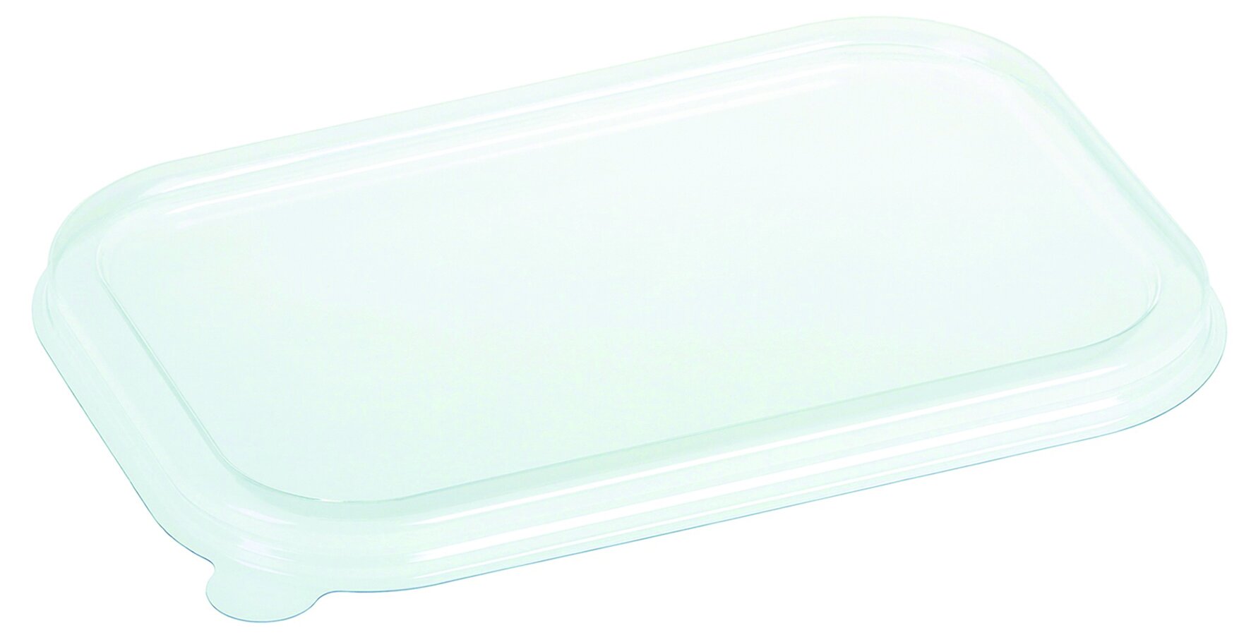 Deckel suplesse rPET, transparent, rechteckig, 20,5 x 13 cm
