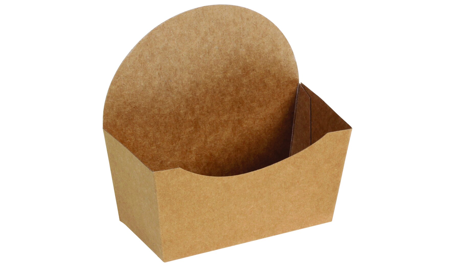 Take-away-Schachtel naturesse Karton/PLA, braun, 12 x 4,6 x 12 cm