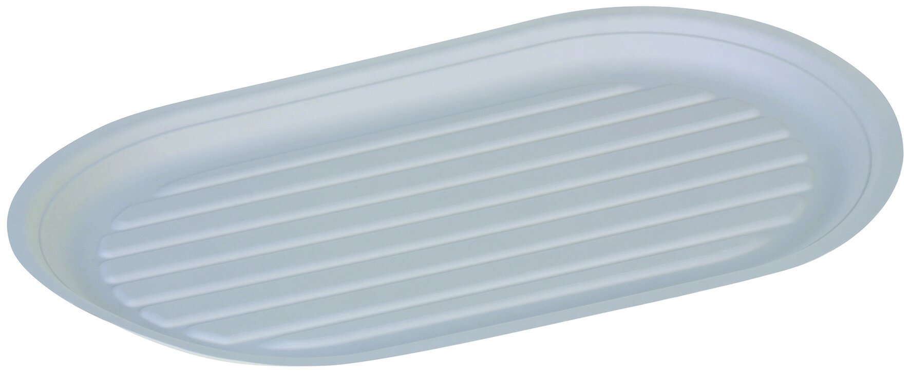 Teller naturesse Zuckerrohr, weiß, oval, 23 x 16 cm