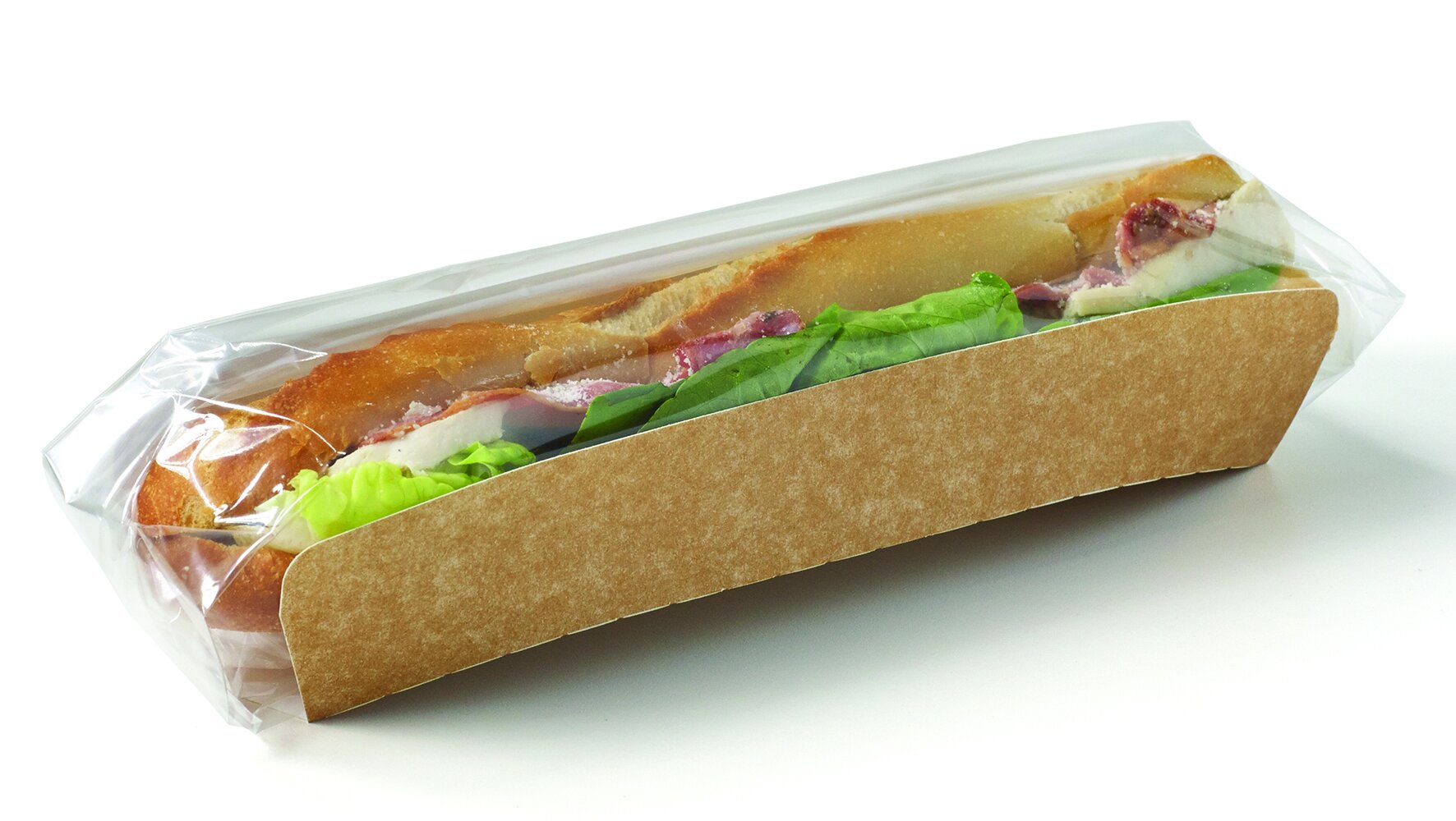 Baguette-Verpackung mit Folie Karton / PP