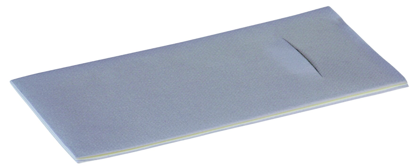 Beutelserviette Airlaid, grau, 1/8-Falz, 40 x 40 cm