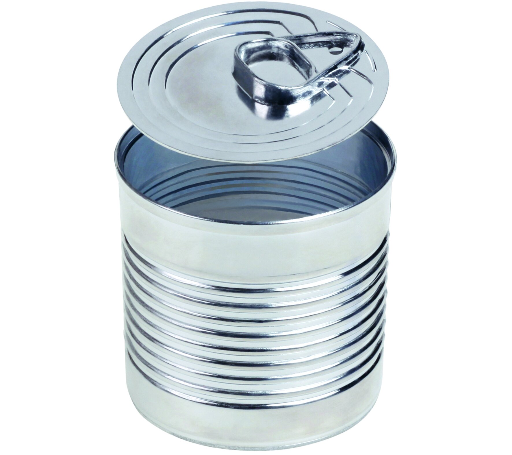 Konservendose mit Deckel designline PS, silber, 60 ml