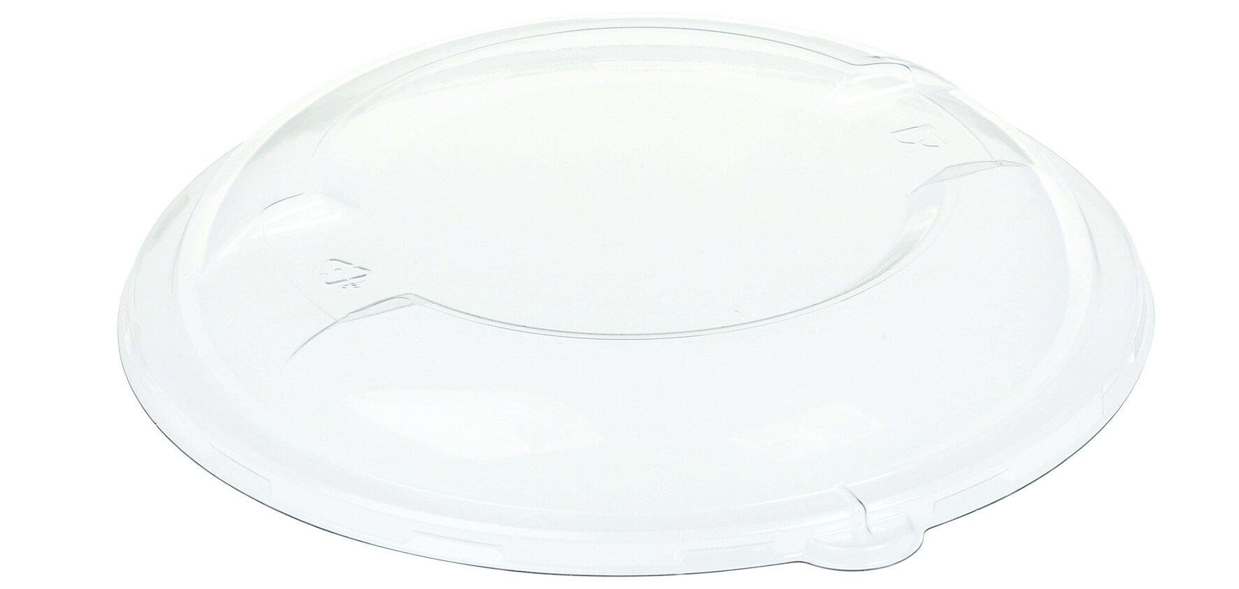 Domdeckel naturessse PLA, transparent, rund, antifog, stapelbar, Ø 20,8 cm