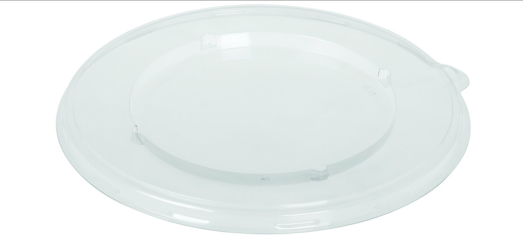 Deckel flach suplesse, rPET, transparent, rund, Ø 21 cm