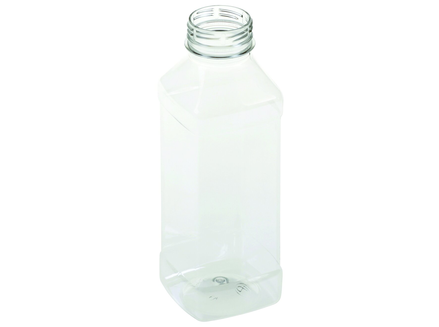 Weithalsflasche Square PET, transparent, 500 ml