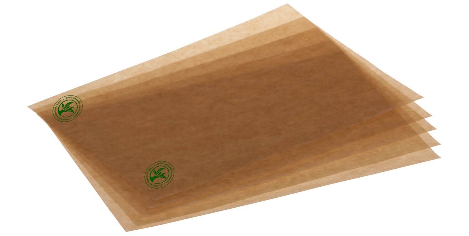 Freshpack mit MaterBi-Beschichtung Papier, braun, 35 x 25,5 cm