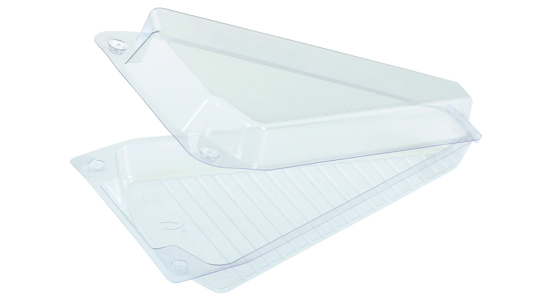 Take-away-Box naturesse Triangel PLA, transparent, 15,5 x 11 cm