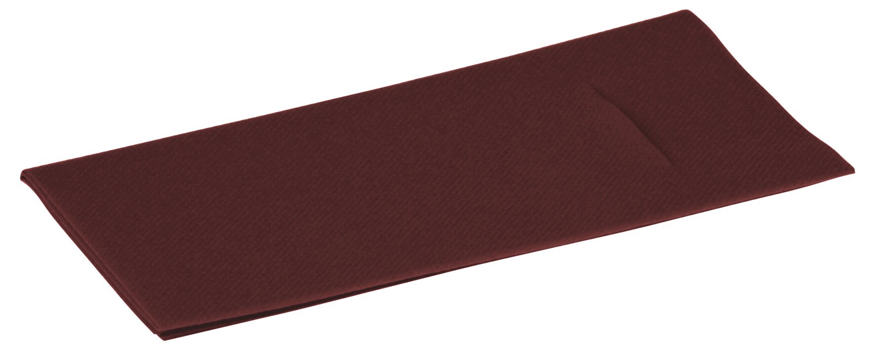 Beutelserviette Airlaid, braun, 1/8-Falz, 40 x 40 cm