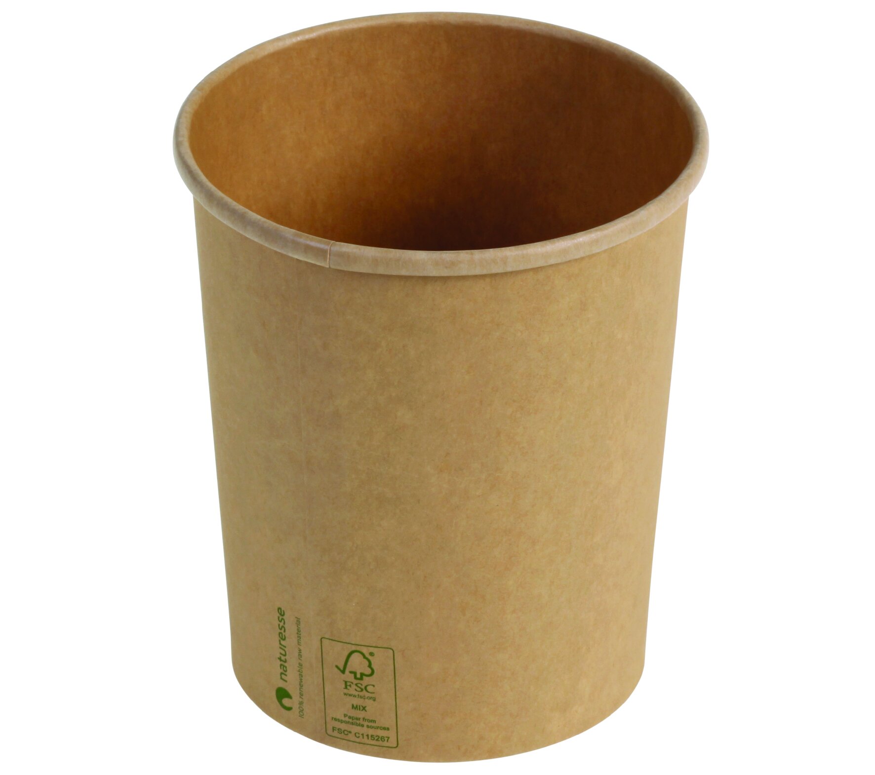 Suppenbecher naturesse Kraft-Karton/PLA, braun, 950 ml