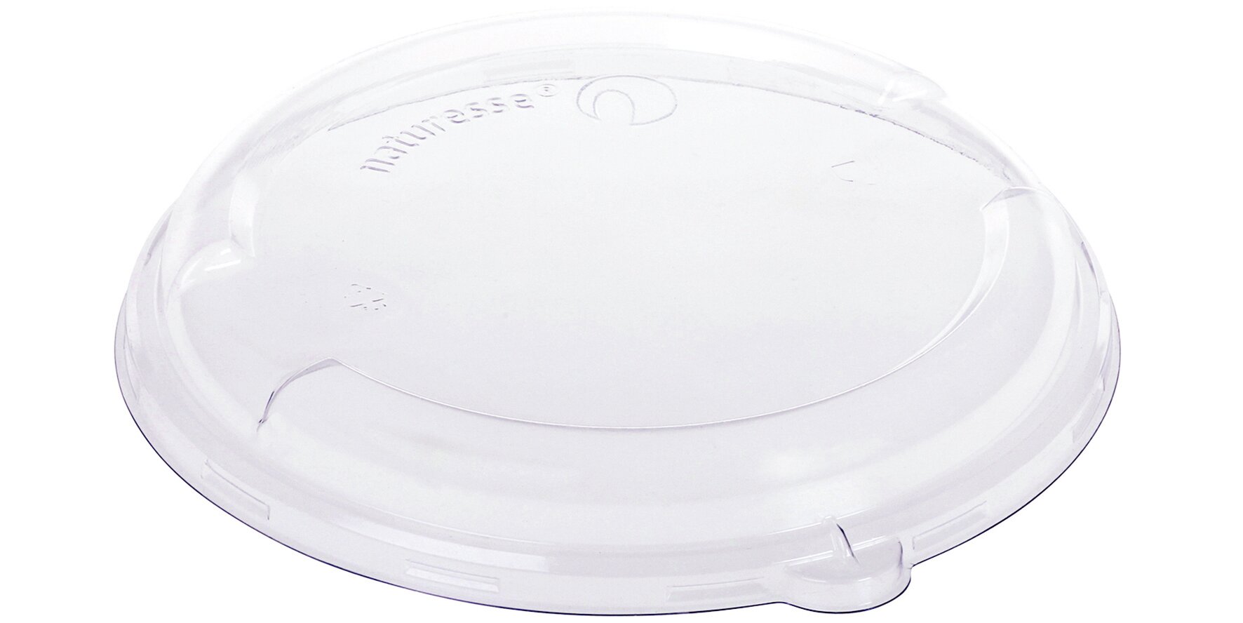 Domdeckel naturesse PLA, transparent, rund, stapelbar, Ø 19,5 cm